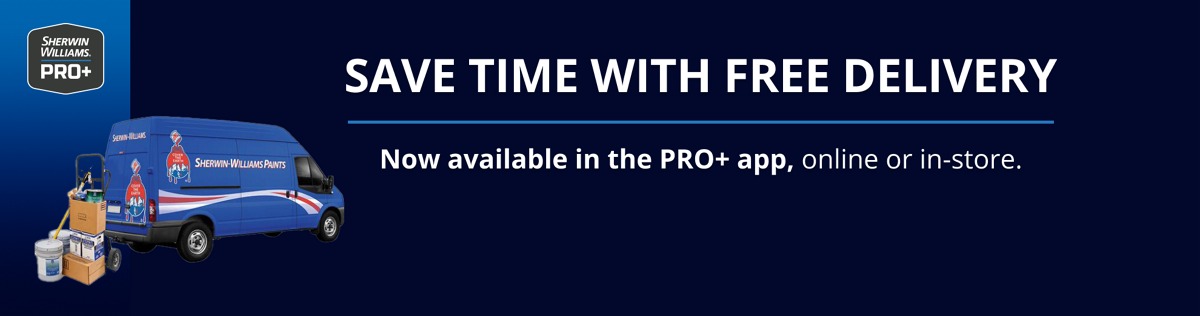 Save time with free delivery. Now available in the Pro+ App, online or in-store.