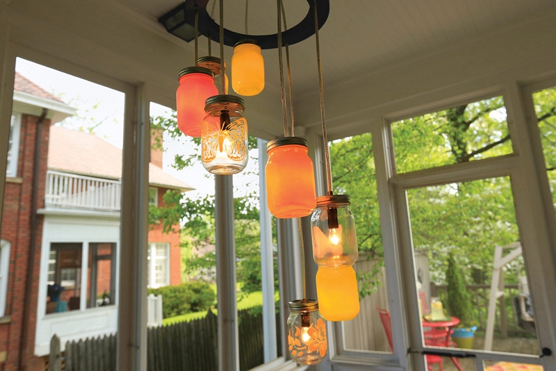 Painting Mason Jars How To Make A Jar Light Fixture Krylon Projects