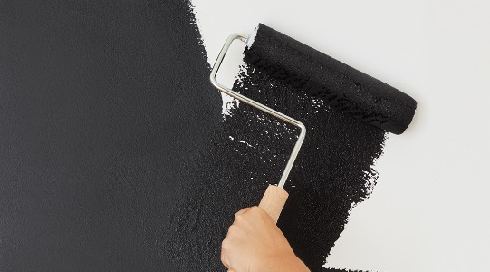 Paint a Matte Black Accent Wall