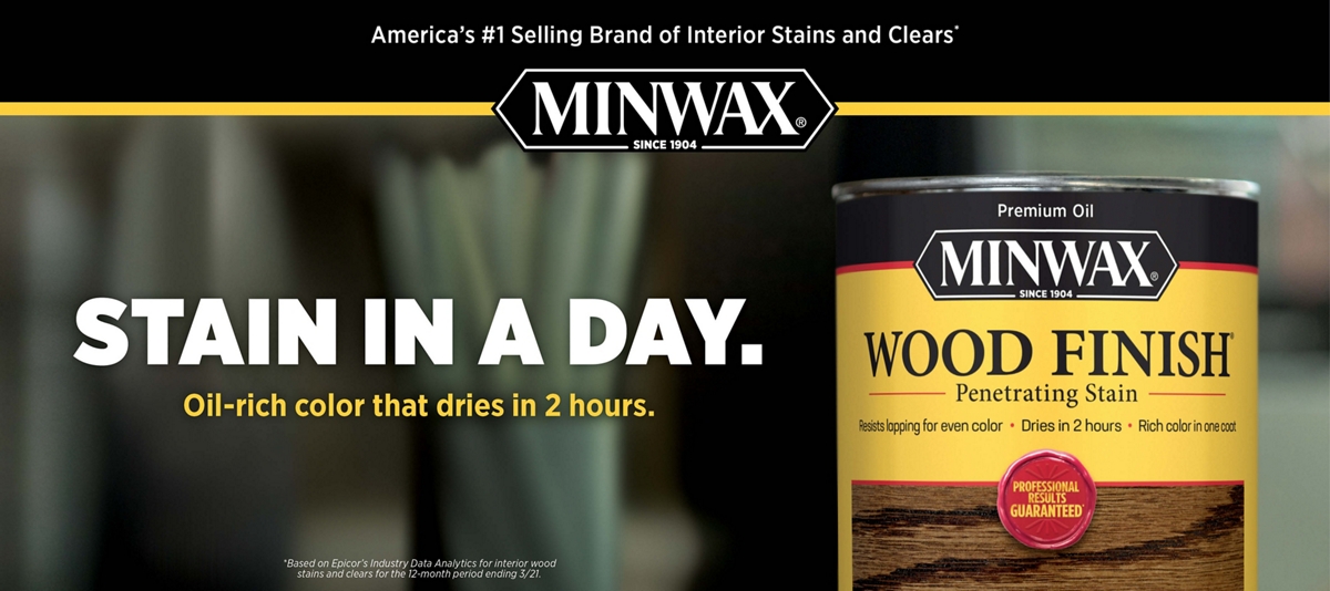 Minwax Color Wash Wood Stain Weathered Gray, 1 Qt.