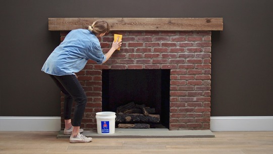 How To Paint A Brick Fireplace Fireplace Makeover Sherwin Williams