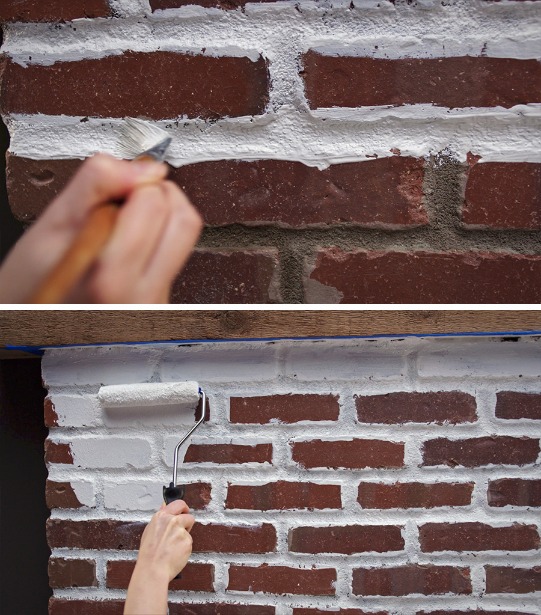 How To Paint A Brick Fireplace Fireplace Makeover Sherwin Williams