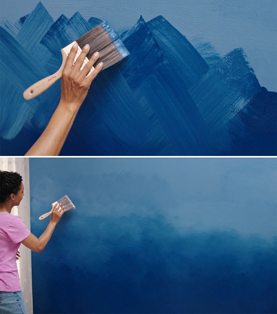 How To Paint A Beautiful Ombre Accent Wall