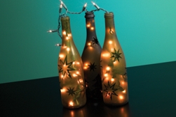 Festive Wine Bottle Lights