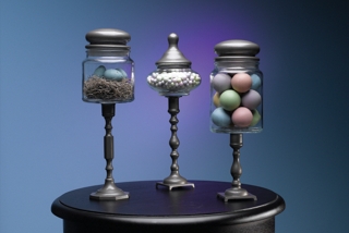 Springtime Pedestal Jar
