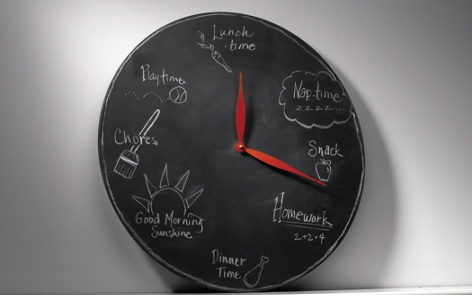 Chalkboard Clock