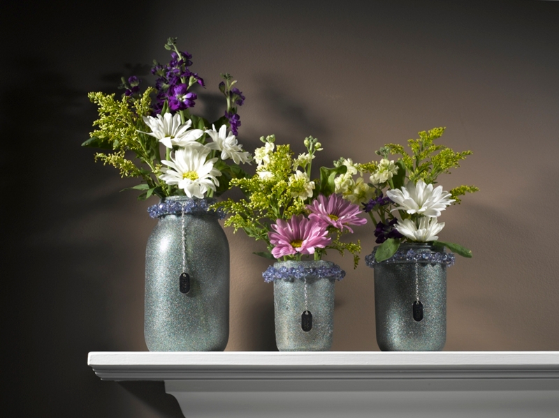 Canning Jar Vases Project, Seasonal Spray Paint Projects Krylon