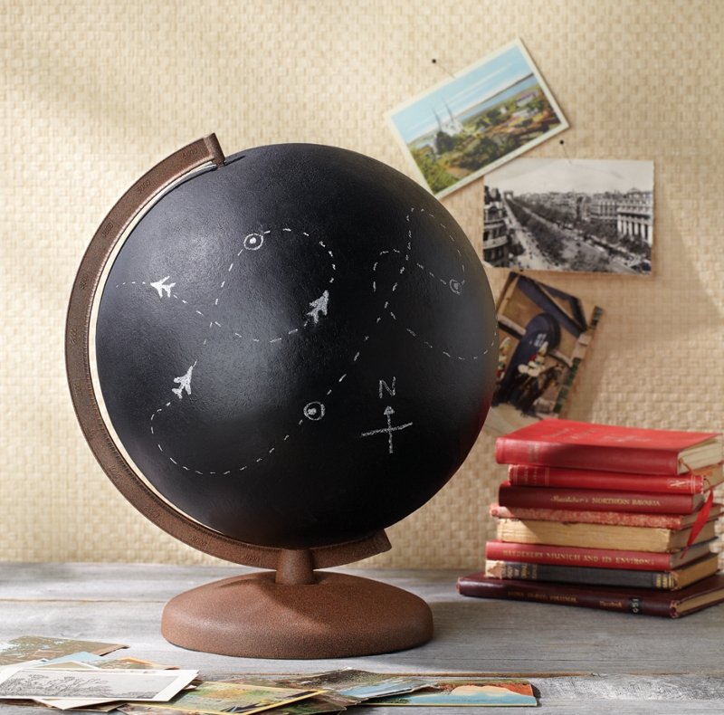 Chalkboard Globe, Home Décor Spray Paint Projects Krylon