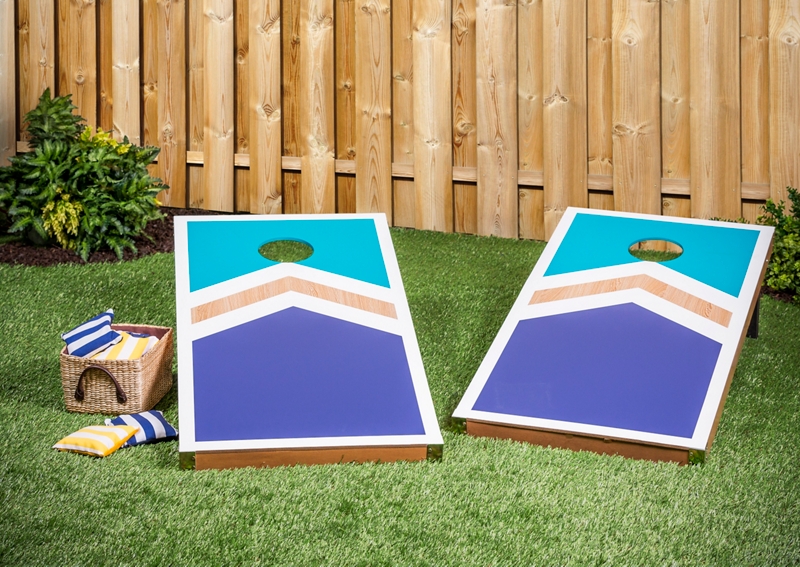 Painted Cornhole Boards Project, Home Décor Spray Paint Projects Krylon