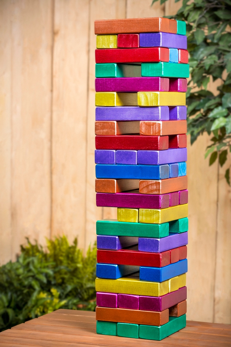 giant jenga tower